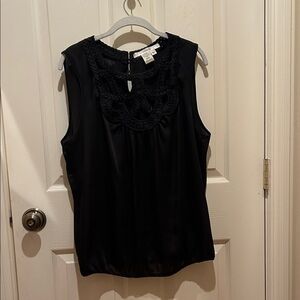 Studio M Black Sleeveless Blouse